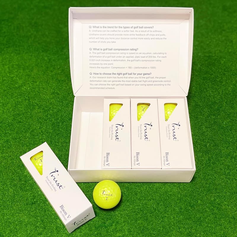トラスト Bison ゴルフボール 1ダース|飛距離・コントロール両立の3ピースウレタンカバー