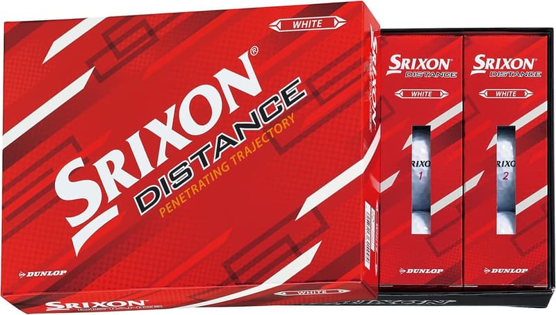 ゴルフボール 1ダース SRIXON DISTANCE9 2022年モデル ホワイト/パッションイエロー