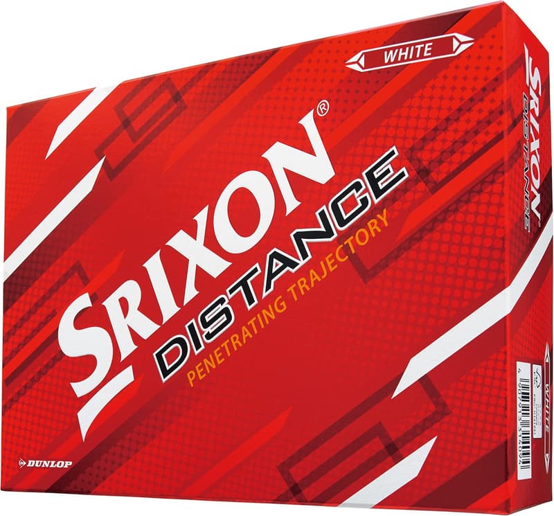 ゴルフボール 1ダース SRIXON DISTANCE9 2022年モデル ホワイト/パッションイエロー
