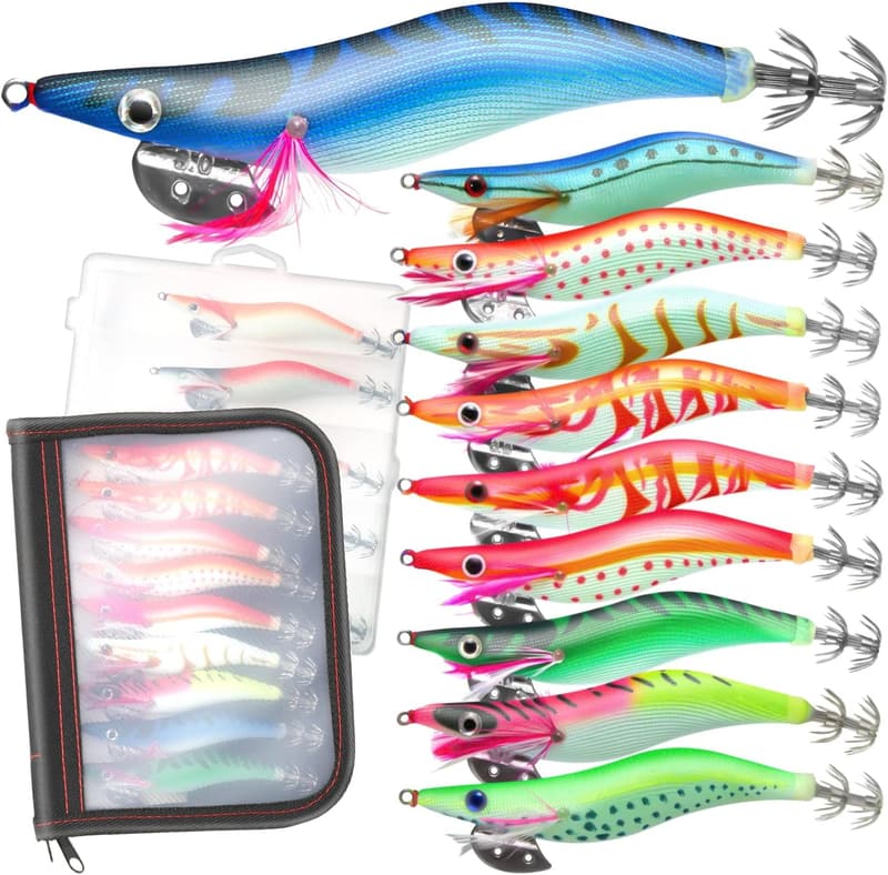 夜光ラトル内臓エギ 5本セット 2.5号・3号・3.5号 用 タコ・イカ釣り用