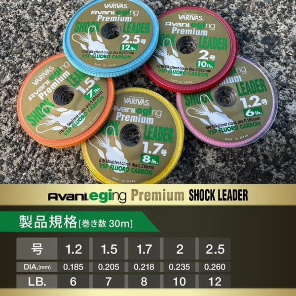 エギング用 フロロカーボン ショックリーダー 30m