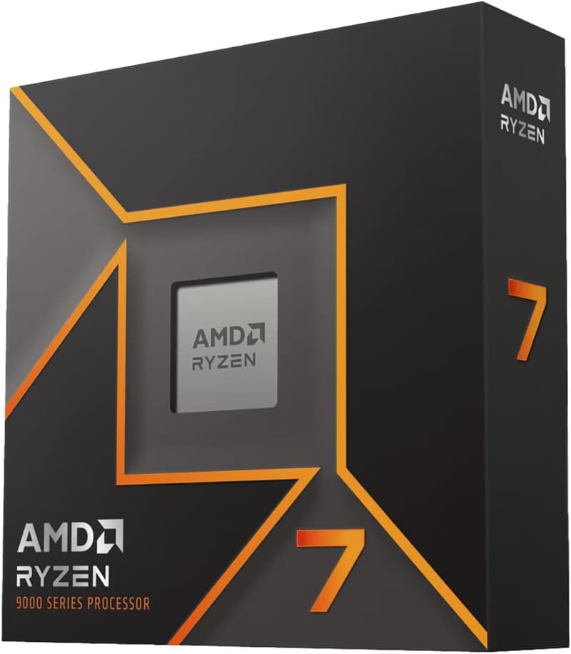 AMD CPU Ryzen 7 9700X（クーラーなし）AM5 3.8GHz 8コア / 16スレッド 40MB 65W 正規代理店品