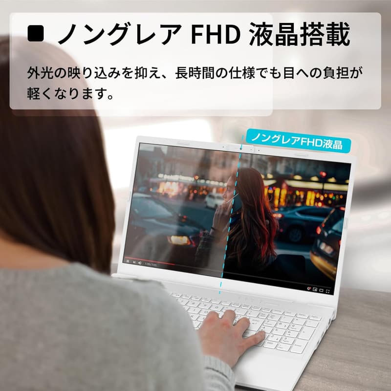富士通 FMV Lite WA1/J2 ノートパソコン (MS Office 2024/Win 11/15.6型/Core i5/16GB/SSD 512GB)