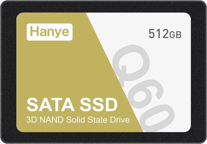 Hanye 512GB 2.5インチ内蔵型SSD 3D NAND SATAIII 6Gb/s