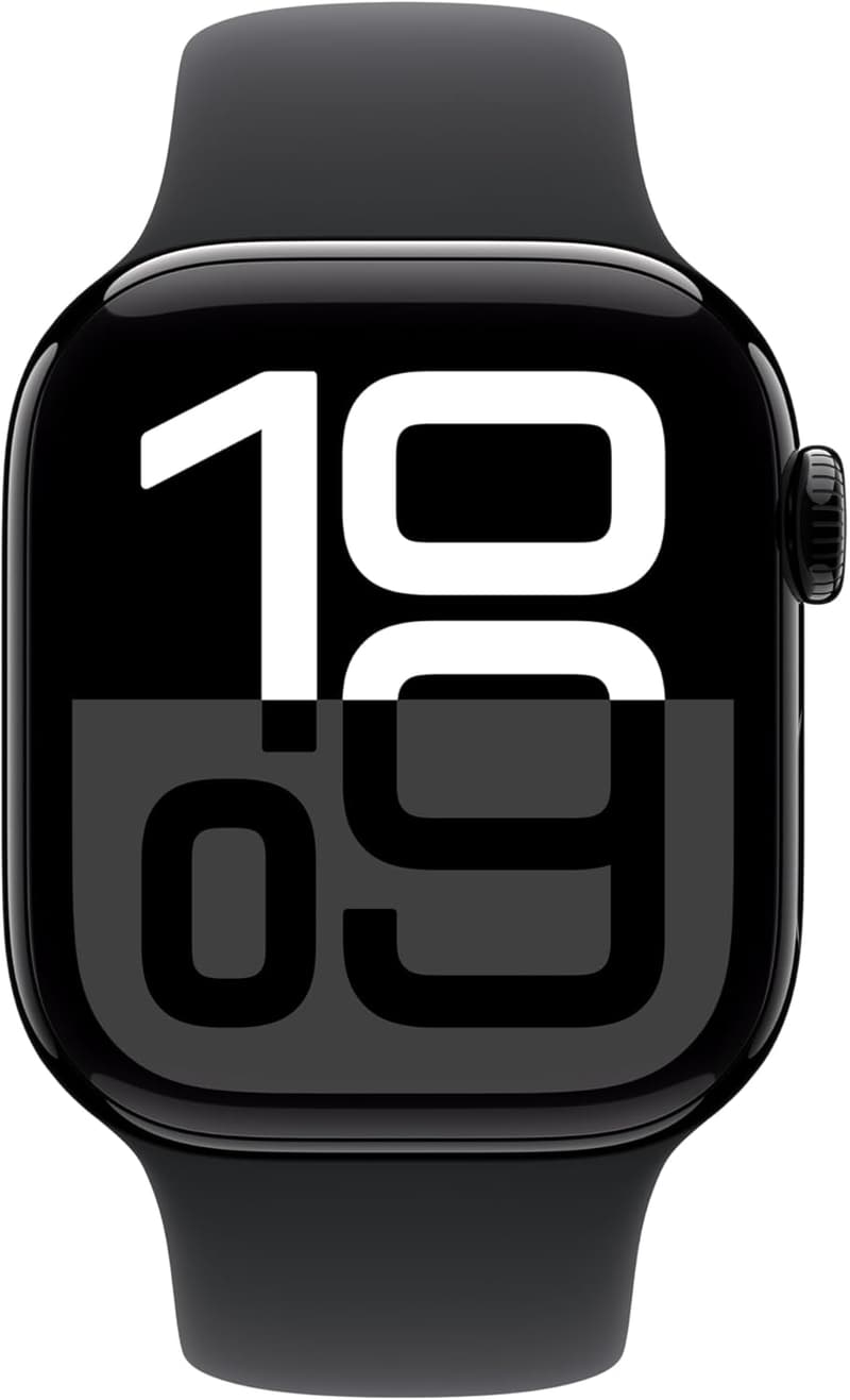 Apple Watch Series 10 GPSモデル - 42mmジェットブラックアルミケース・ブラックスポーツバンド