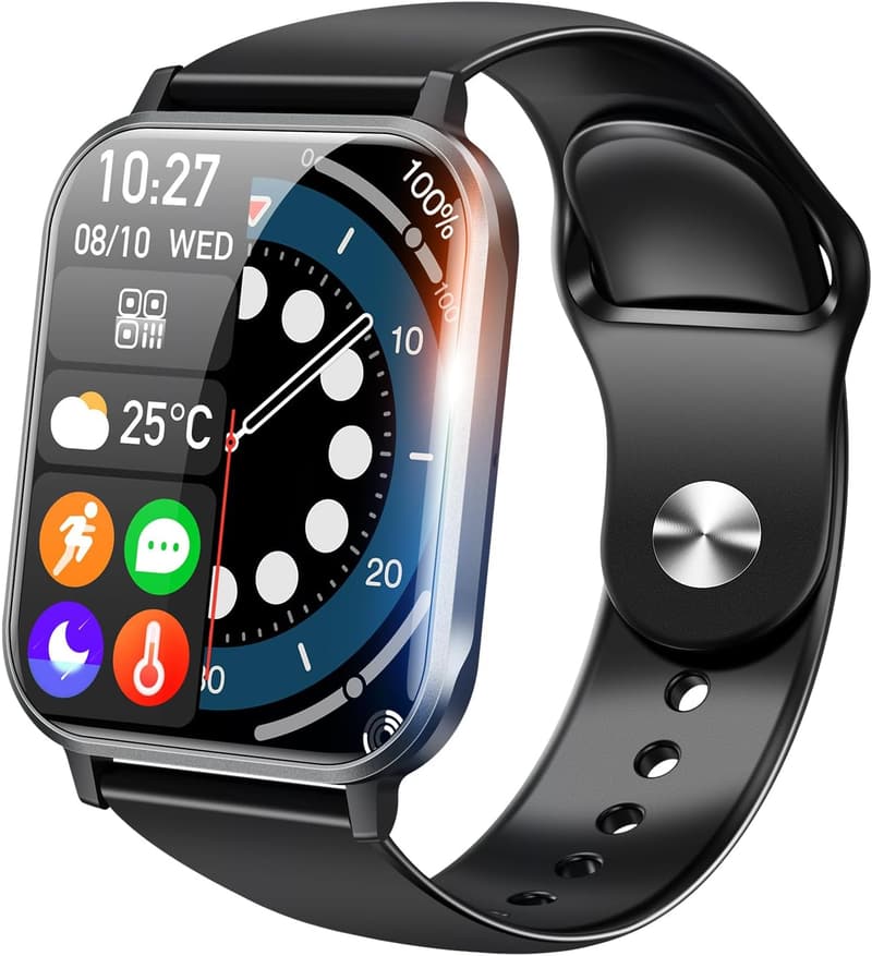 2025年 超薄型スマートウォッチ iPhone・Android対応 Bluetooth通話機能 健康管理・スポーツモード IP68防水