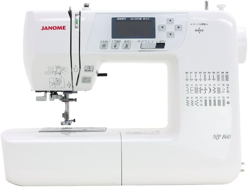 ジャノメ NP860 コンピューターミシン ホワイト