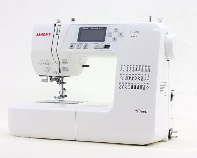 ジャノメ NP860 コンピューターミシン ホワイト