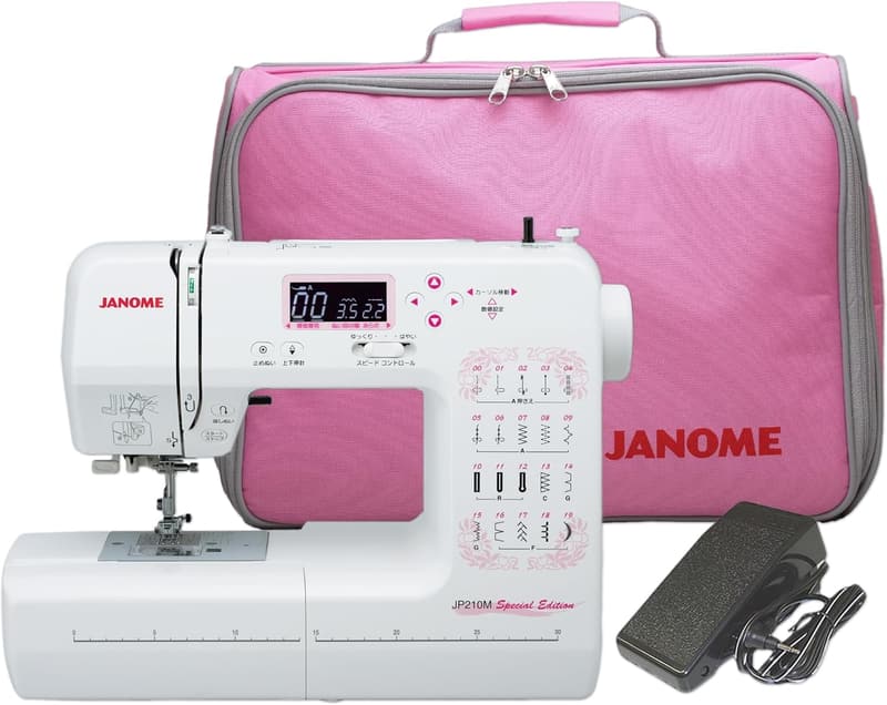 自動糸調子機能搭載 JANOME ジャノメ コンピュータミシン JP210MSE (フットコントローラー付)