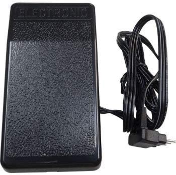 ジャノメ純正電子ミシン用フットコントローラー(黒・丸型プラグ)