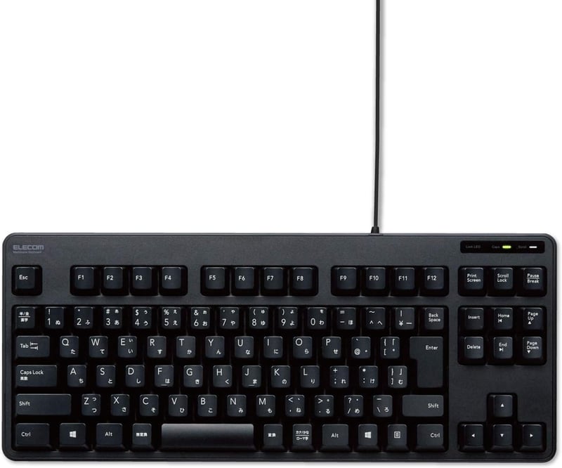 エレコム 有線メンブレンコンパクトキーボード ブラック TK-FCM103XBK