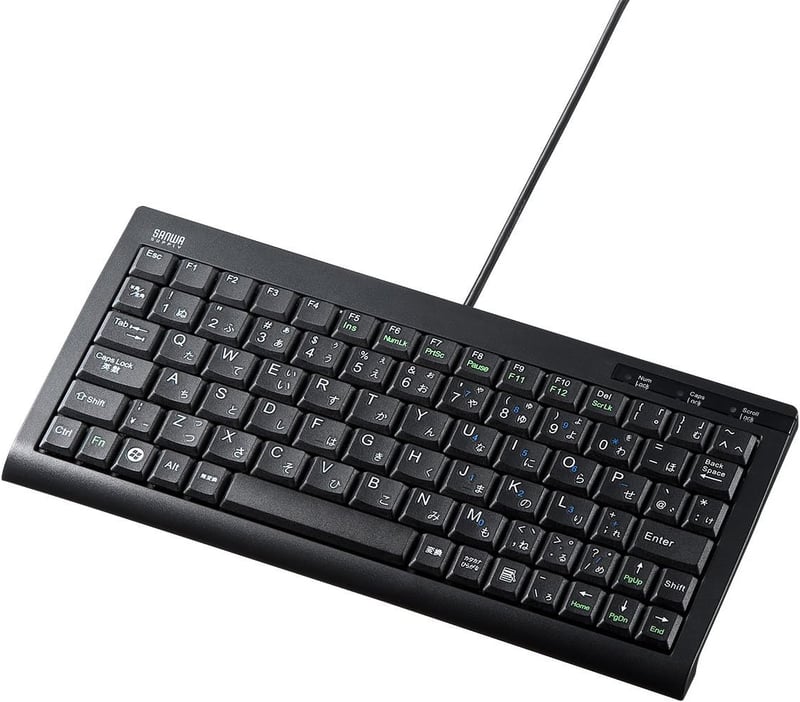 ミニスリムUSBキーボード ブラック SKB-SL28BK