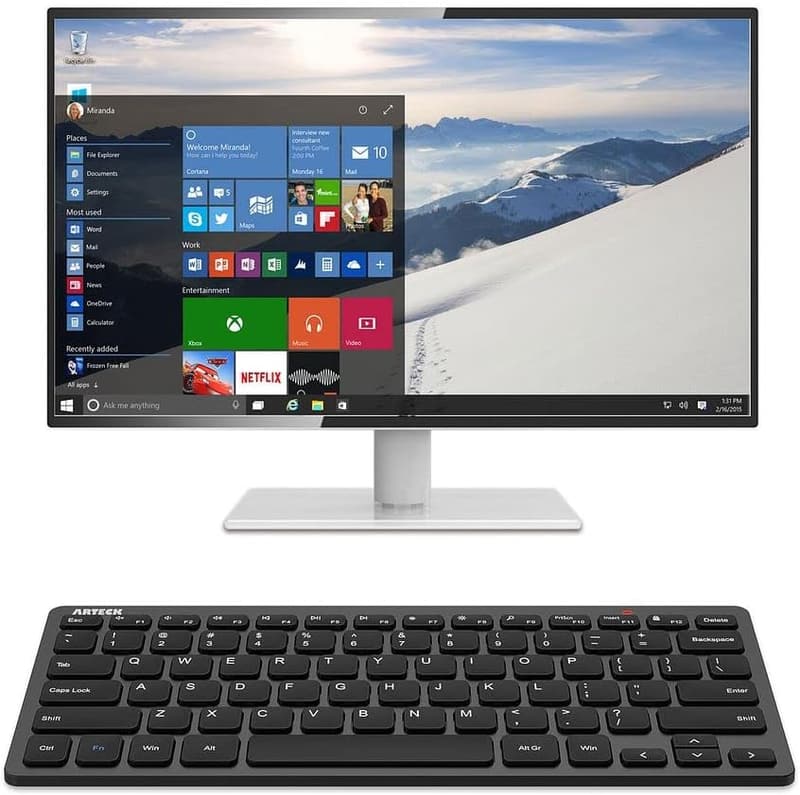 軽量コンパクト無線キーボード｜2.4Gワイヤレス｜PC・タブレット対応｜ホットキー機能付き｜黒