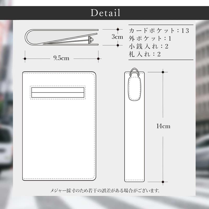 L字ファスナー付き本革カーボンレザー二つ折り財布 メンズ レディース (カーボン × ブルー)