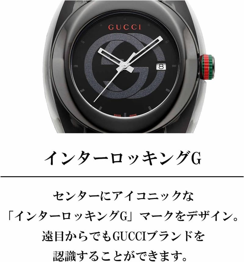 メンズ ブラック文字盤 クォーツ腕時計 サファイアガラス 日常生活防水 46mm