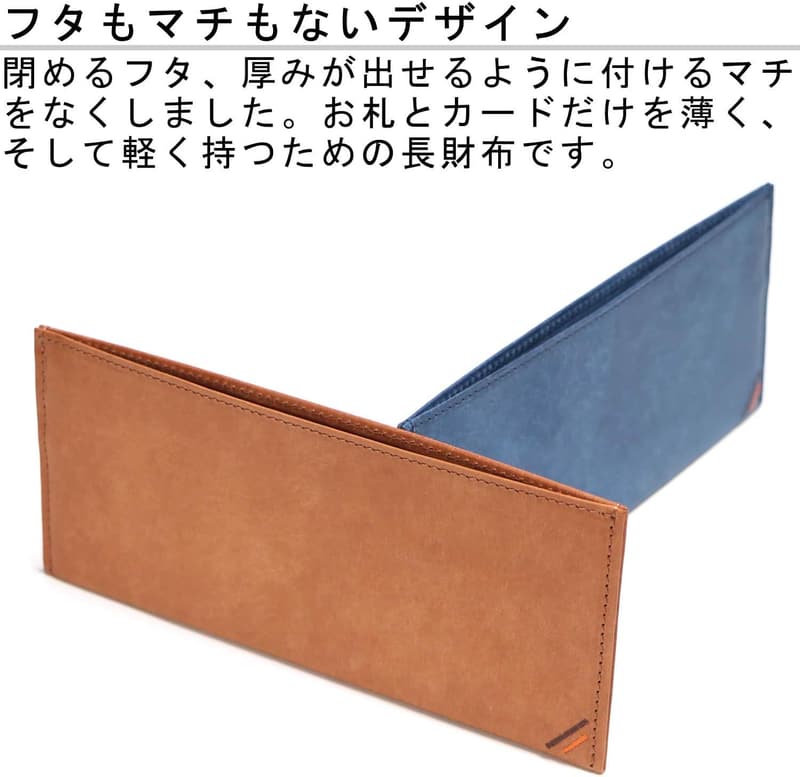 本革薄型メンズ長財布 イタリアンレザー製 マルゴー