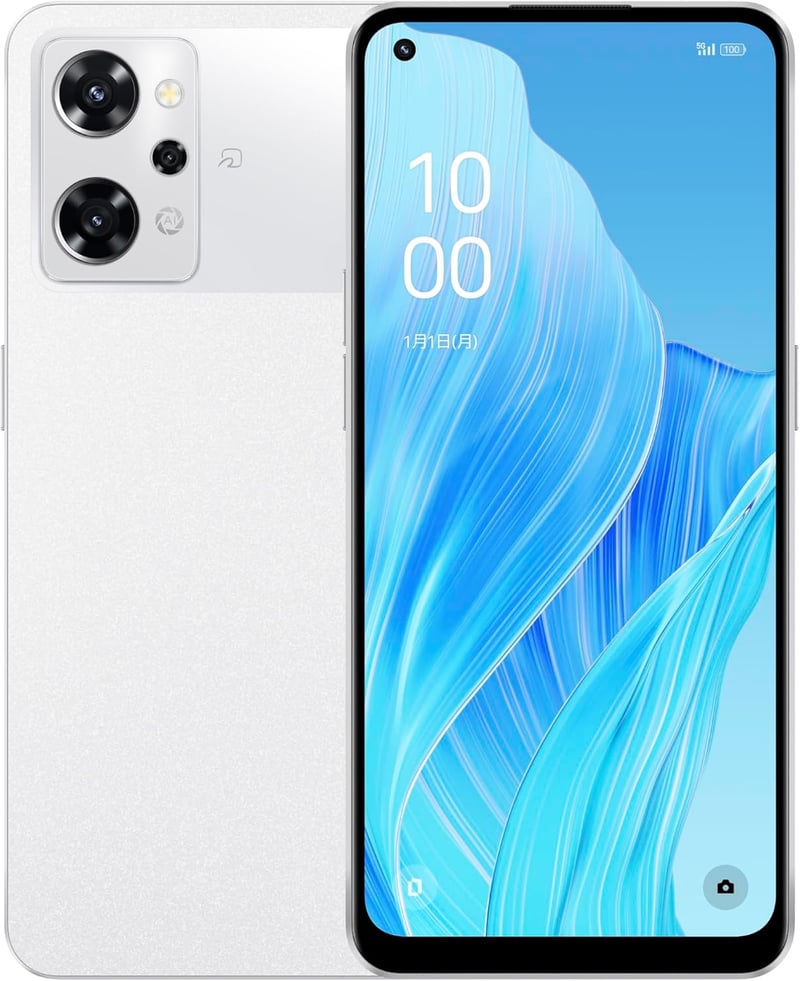 OPPO Reno9 A ムーンホワイト 5G SIMフリー 有機ELディスプレイ スマートフォン