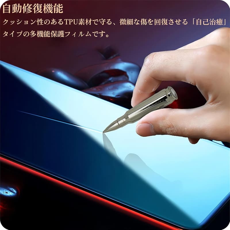 Galaxy Z Flip6用 覗き見防止フィルム 反射防止・気泡レス・傷修復機能付き
