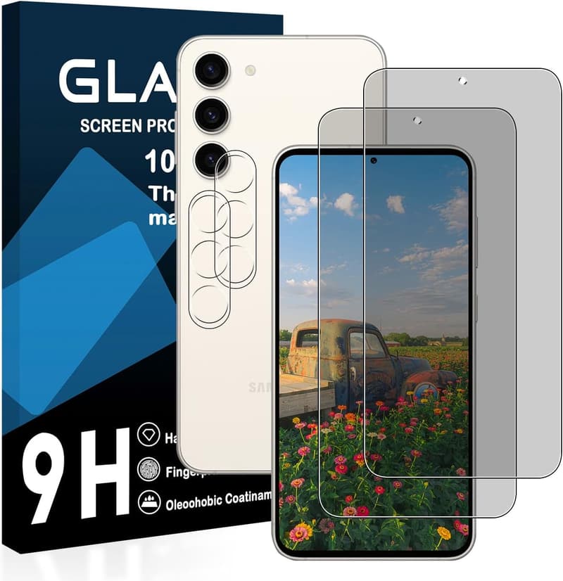 覗き見防止ガラスフィルム 2枚セット Galaxy S25用 日本旭硝子製 9H硬度 自動吸着 気泡ゼロ