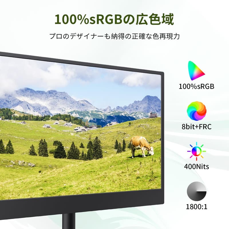13.3インチ 4Kモバイルディスプレイ 100%sRGB広色域 USB Type-C対応 － 在宅・リモートワーク用