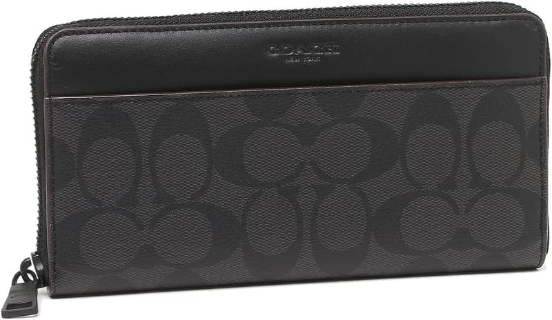 ブラックのCOACH長財布 F25517 N3A【並行輸入品】