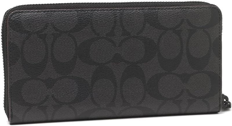 ブラックのCOACH長財布 F25517 N3A【並行輸入品】