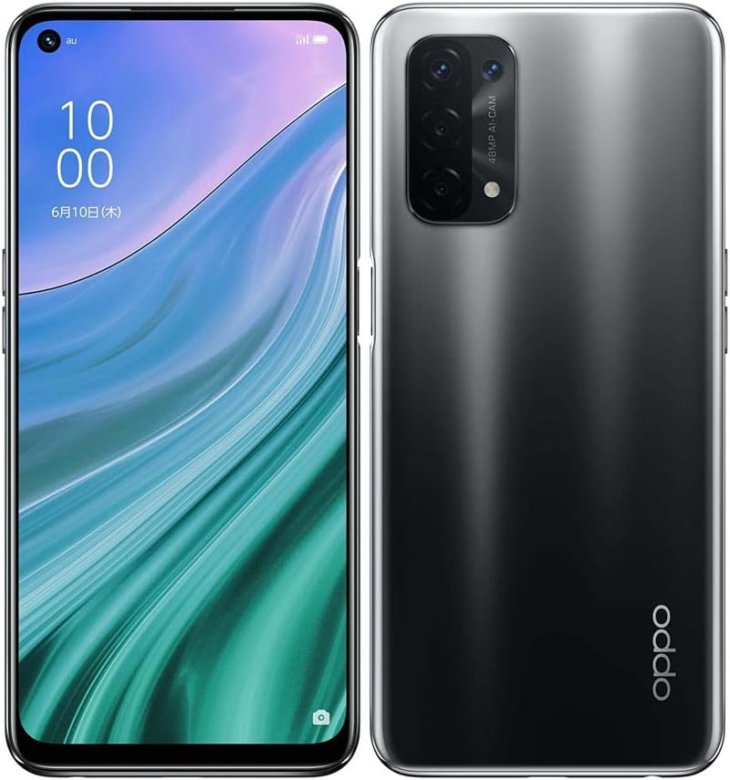 OPPO A54 SIMフリー（4GB/64GB）シルバーブラック - KDDI au Mobile