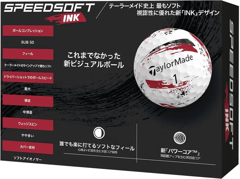 2024年モデル テーラーメイド スピードソフト ブルー ゴルフボール 12個入り