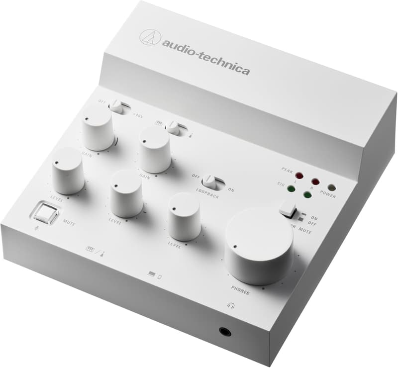 USBオーディオインターフェース AT-UMX3 WH 配信・音楽制作用 ホワイト