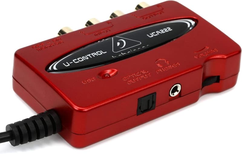 USBオーディオインターフェース 2入力2出力 デジタル出力搭載 UCA222 U-CONTROL レッド