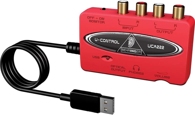USBオーディオインターフェース 2入力2出力 デジタル出力搭載 UCA222 U-CONTROL レッド