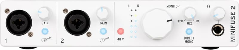 音楽制作ソフト付き デュアルオーディオ&MIDIインターフェイス MiniFuse 2 ホワイト