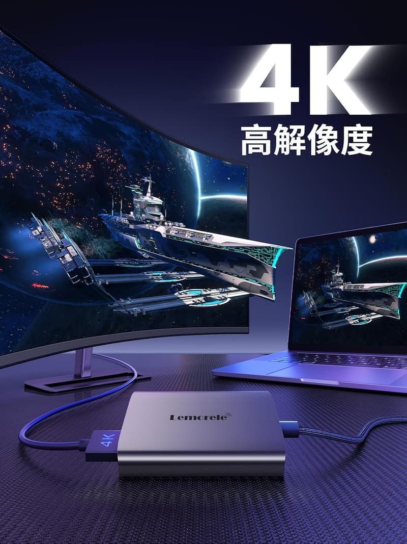 USB-C HDMI デュアルディスプレイアダプター 4K 30Hz対応 Windows/Mac用