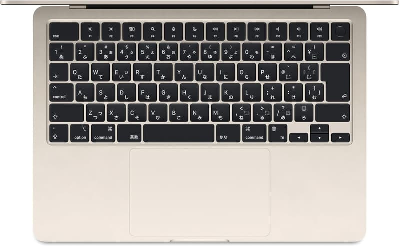 Apple 2024年モデル MacBook Air 13インチ M3チップ 24GBメモリ 512GBストレージ 日本語キーボード - スターライト