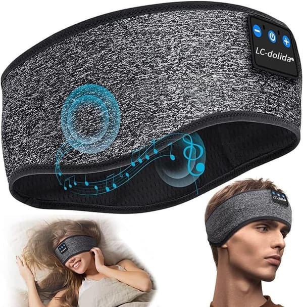 父の日 睡眠用イヤホン付きヘアバンド Bluetooth HiFiサウンド 吸汗速乾