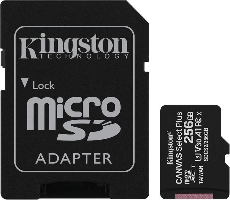 Nintendo Switch対応 256GB microSDカード Kingston Canvas Select Plus UHS-I V30 A1 最大100MB/s