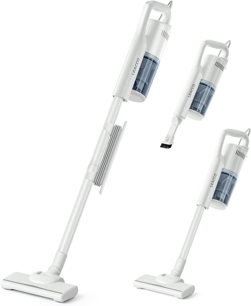 家庭用軽量コード式掃除機 Leacco S10 - 30000Pa サイクロン・HEPAフィルター対応
