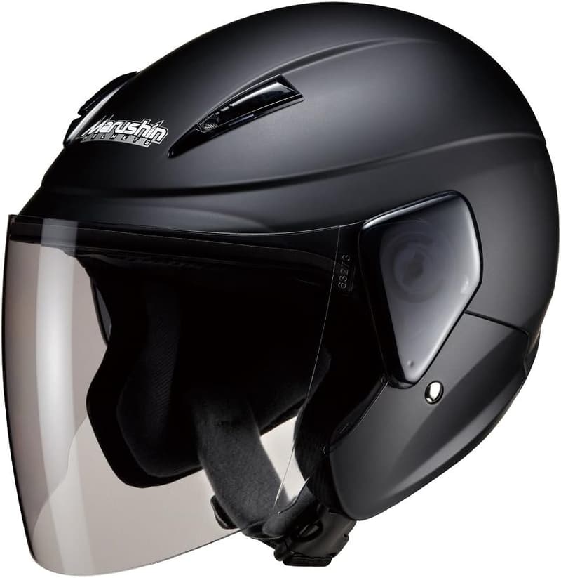 セミジェットバイクヘルメット マットブラック フリーサイズ (57-60cm) M-520