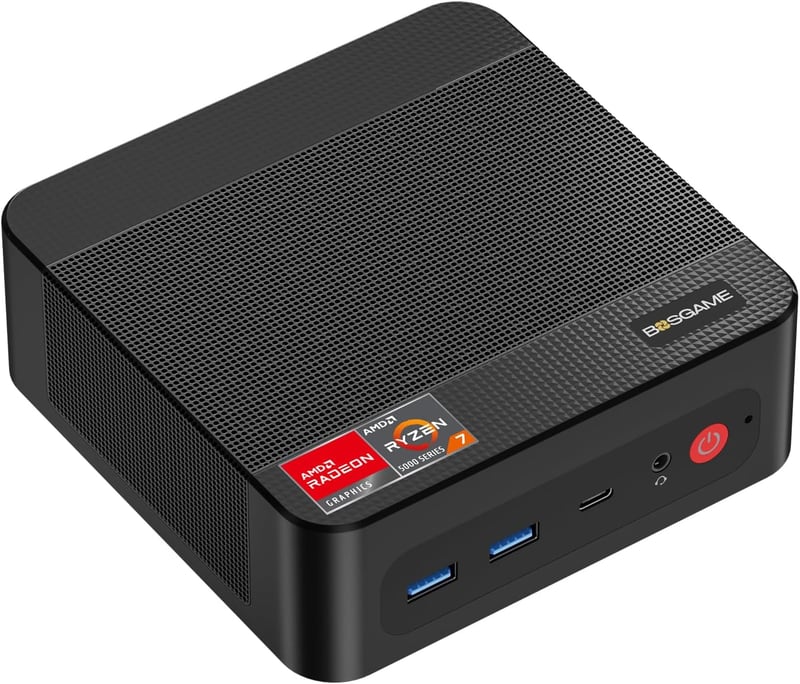 BOSGAME ミニPC P4 Plus Ryzen 7 5825U 32GB 1TB SSD Windows 11 Pro｜4K 3画面出力・Wi-Fi 6E・BT5.2・小型デスクトップ