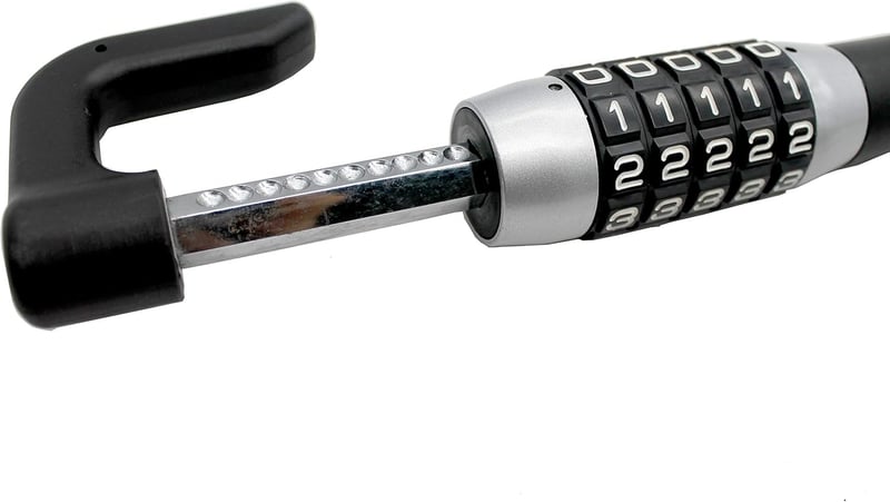 愛車の盗難防止に最適なハンドルロックバー|超強力ステンレス鋼製セキュリティロック (黒)