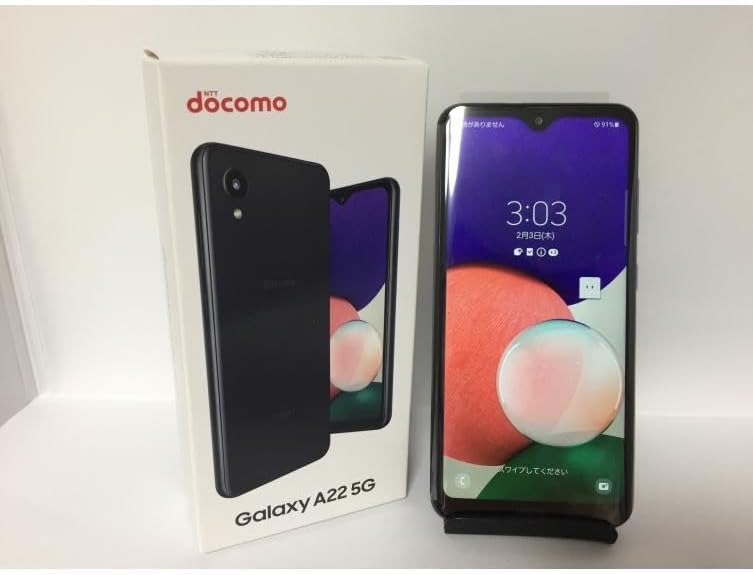 SIMフリー docomo Galaxy A22 5G ブラック