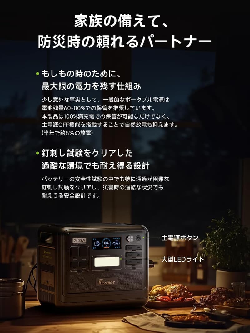 ポータブル電源セット 640000mAh/2048Wh リン酸鉄 ソーラーパネル200W APP遠隔操作 家庭・アウトドア用