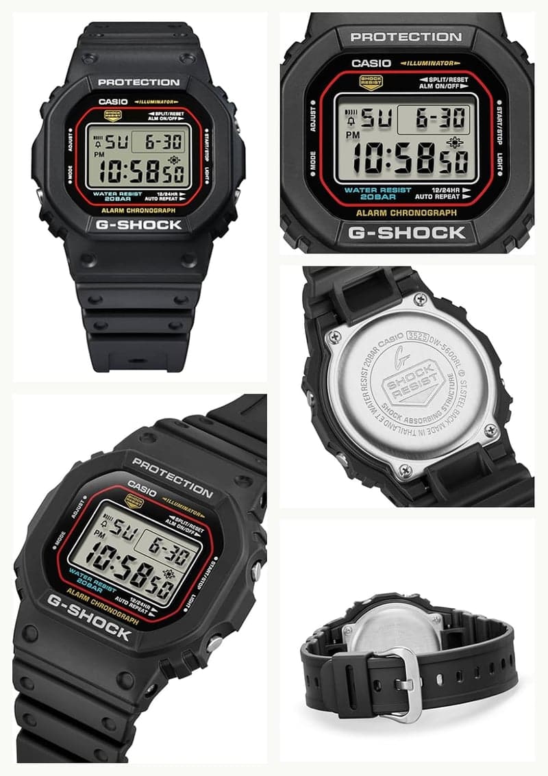 メンズ ブラック DW-5600RL-1JF G-SHOCK 腕時計【国内正規品】