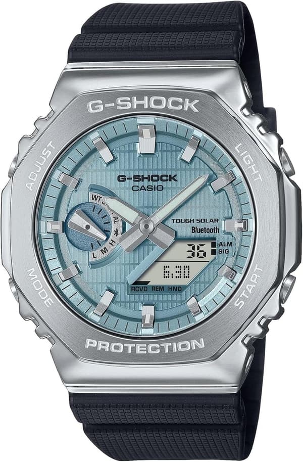 メンズ Bluetooth搭載 タフソーラー 腕時計 カシオ G-SHOCK メタルカバー ブラック