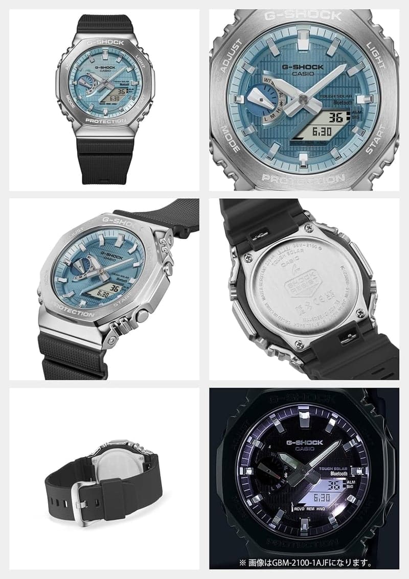 メンズ Bluetooth搭載 タフソーラー 腕時計 カシオ G-SHOCK メタルカバー ブラック