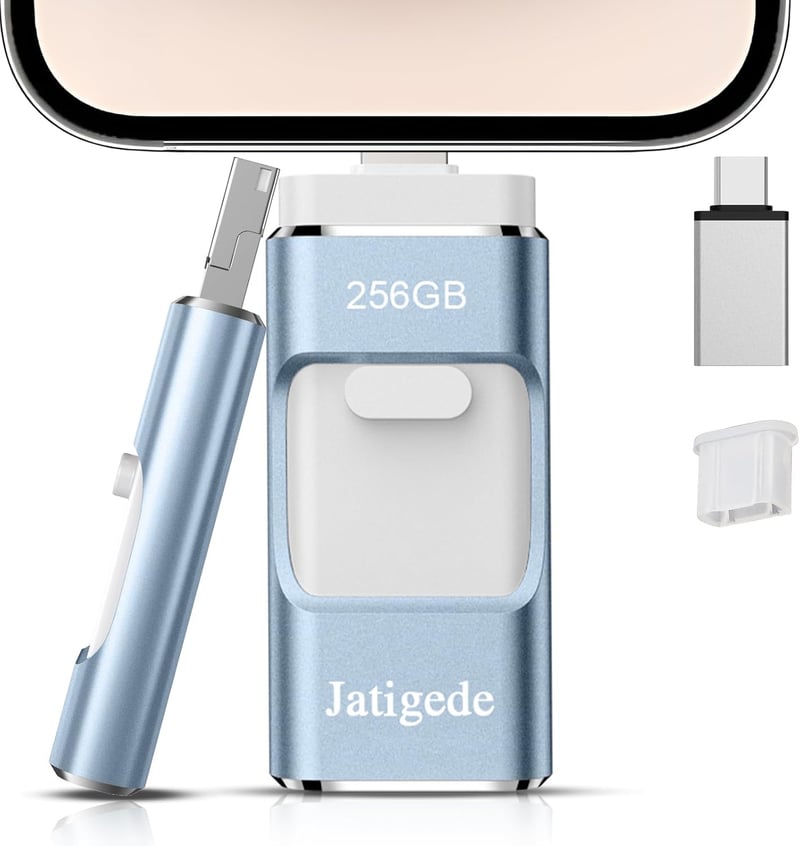 256GB USBメモリ【アプリ不要】スマホとパソコン対応写真保存用フラッシュドライブ