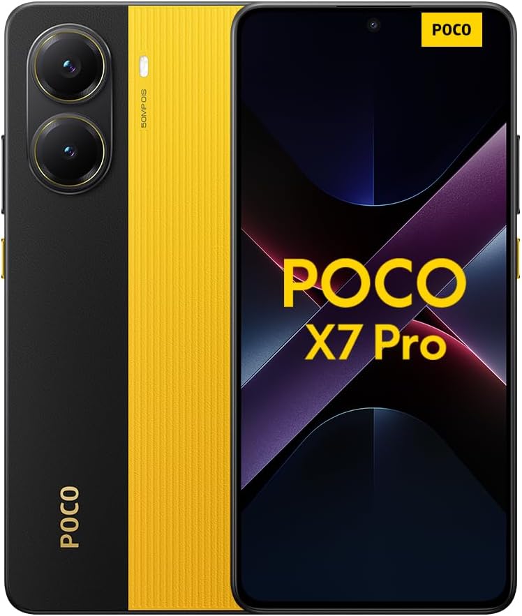 Xiaomi POCO X7 Pro 8GB/256GB SIMフリースマートフォン イエロー 90Wハイパーチャージ 120Hz有機EL IP68防水・防塵