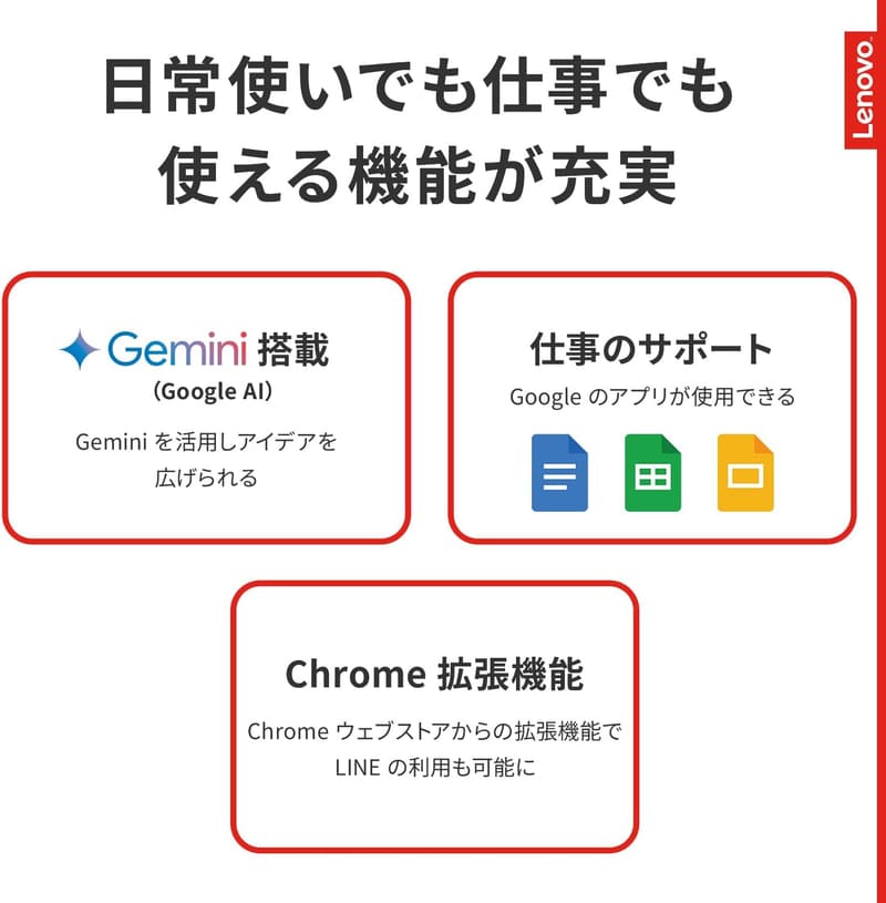 Lenovo Chromebook 100e 11.6インチ インテルCeleron N4500搭載 メモリ4GB eMMC 64GB 軽量パソコン
