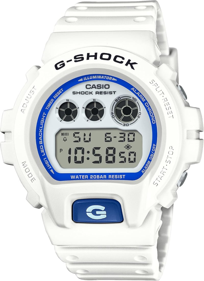 HIDDEN GLOWシリーズ メンズ腕時計 DW-6900HDS-7JF ホワイト