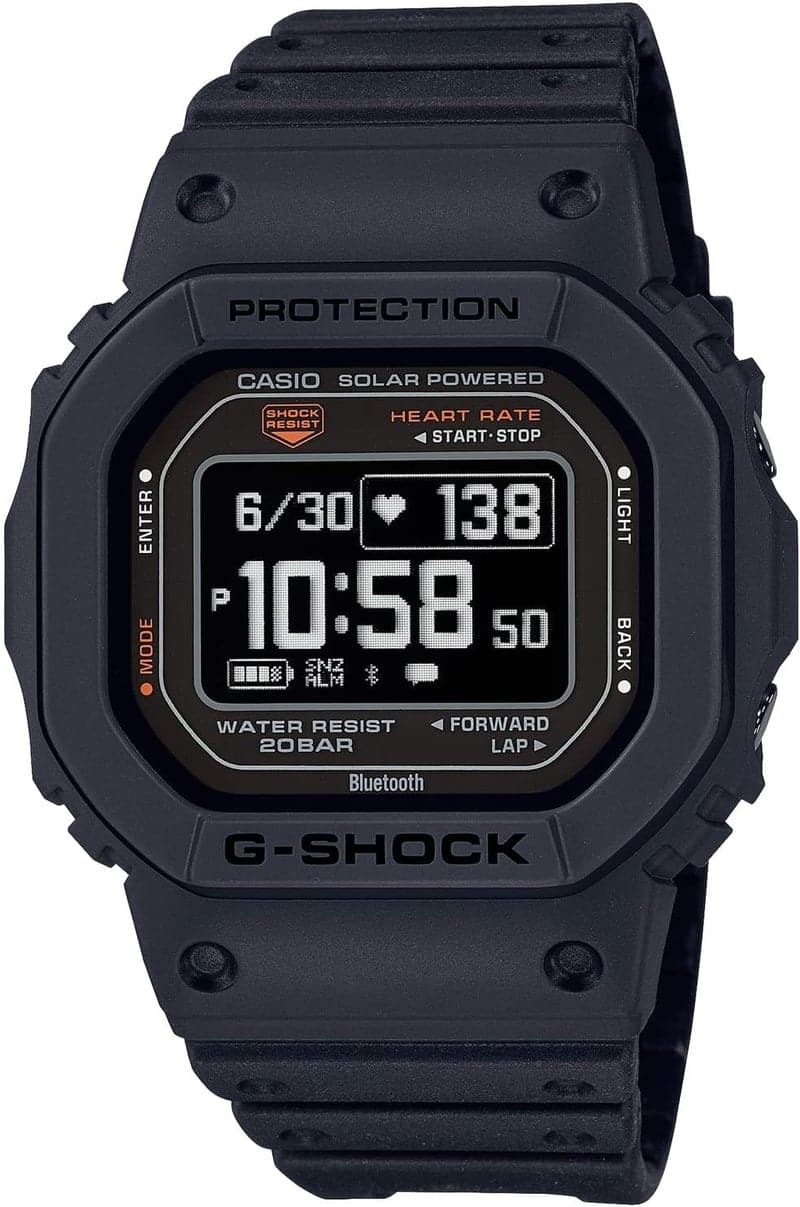 心拍計搭載Bluetooth腕時計 G-SQUAD DW-H5600-1JR メンズ ブラック